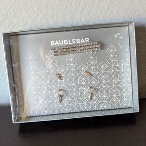 BAUBLEBAR Crystal Rhinestone Hair Pin Earrings Set